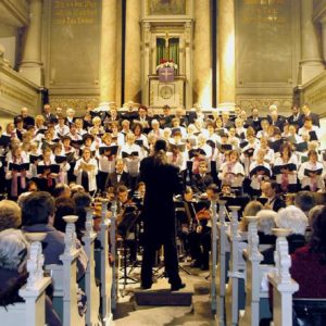 Chor-Aufführung in einer der Bach-Nächte zwischen 2001 und 2004
