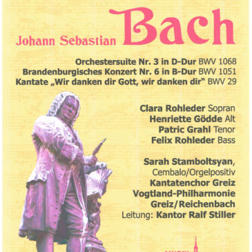 J. S. Bach – Konzert – 22. Sep. – 17 Uhr