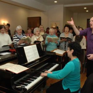 Chorprobe mit Ralf Stiller und dem Kantatenchor