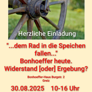 Herzliche Einladung zum 10. Forumstag „frei+fromm“ – Forum für Theologie und Gemeinschaft