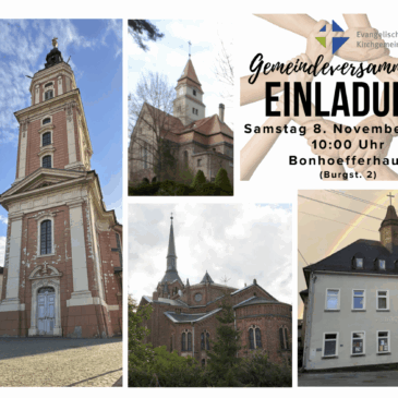 Gemeindeversammlung am Samstag, dem 8.11.2025